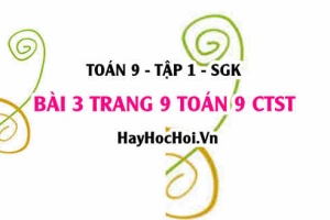 Bài 3 trang 9 Toán 9 tập 1 Chân trời sáng tạo SGK
